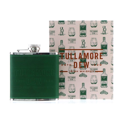 Tullamore Dew Irish Whiskey Flask with gift box - Celebrate in Style